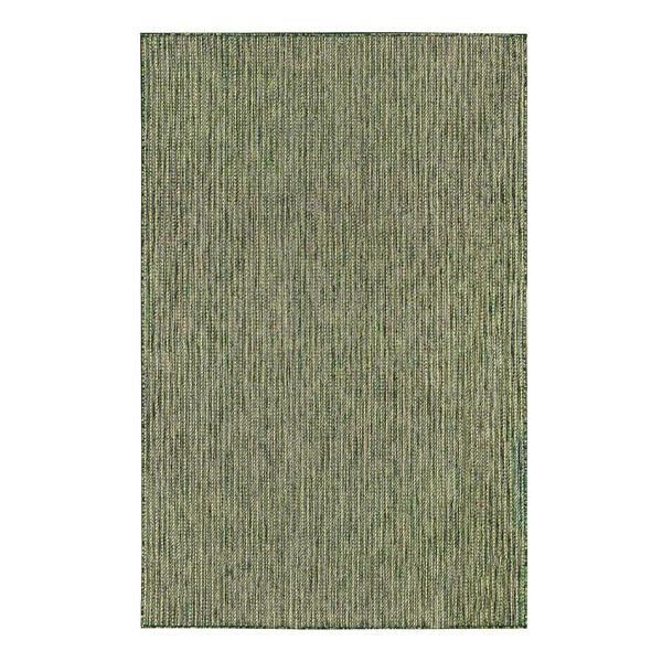 Plow & Hearth Indoor/Outdoor Textured Stripe Polypropylene Rug 39" X 59"