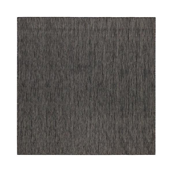Plow & Hearth Indoor/Outdoor Textured Stripe Polypropylene Rug 7'10" Square