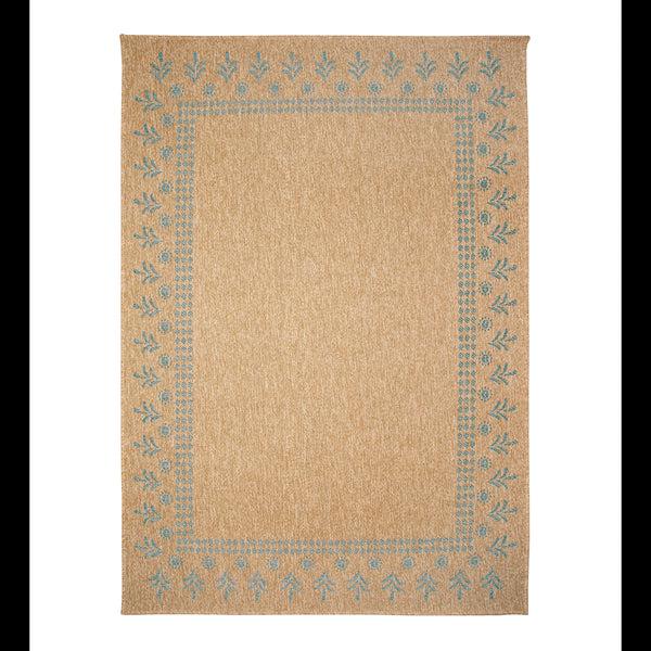 plow & hearth Indoor/Outdoor Toulouse Block Print Rug 7'10" x 9'10"