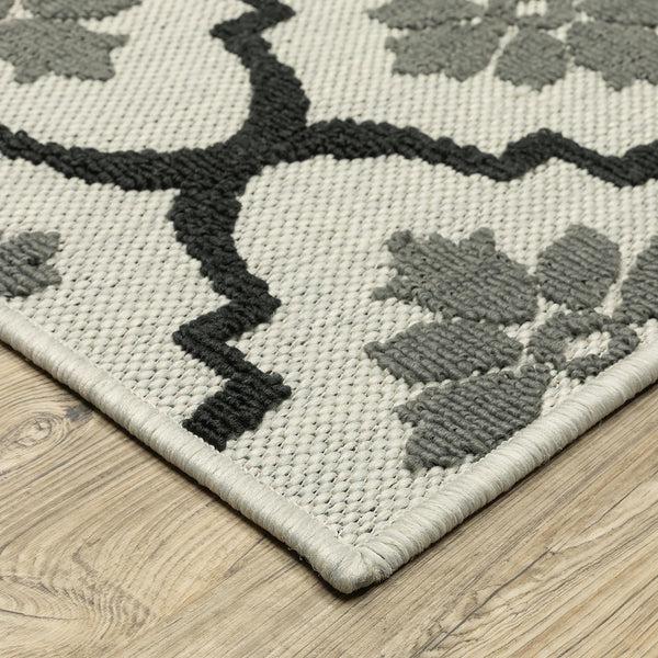 plow & hearth Indoor/Outdoor York Tilework Polypropylene Rug 3'3" x 5'