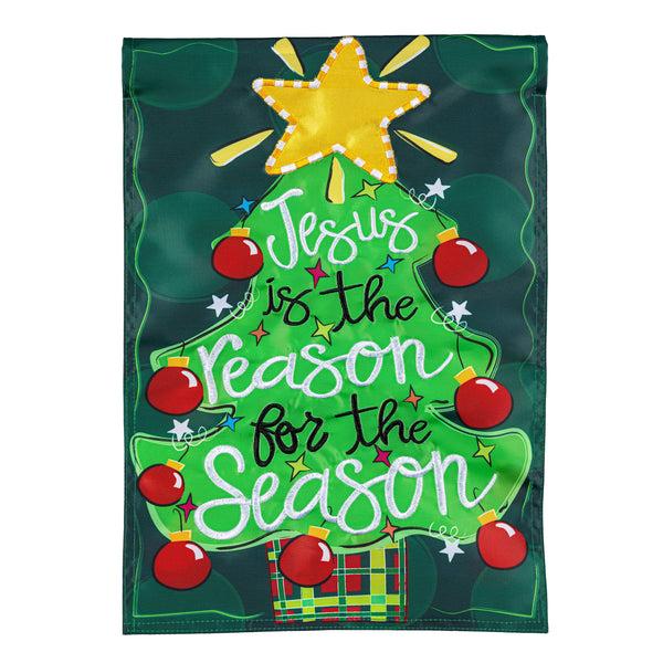Plow & Hearth Jesus Is The Reason Applique Garden Flag