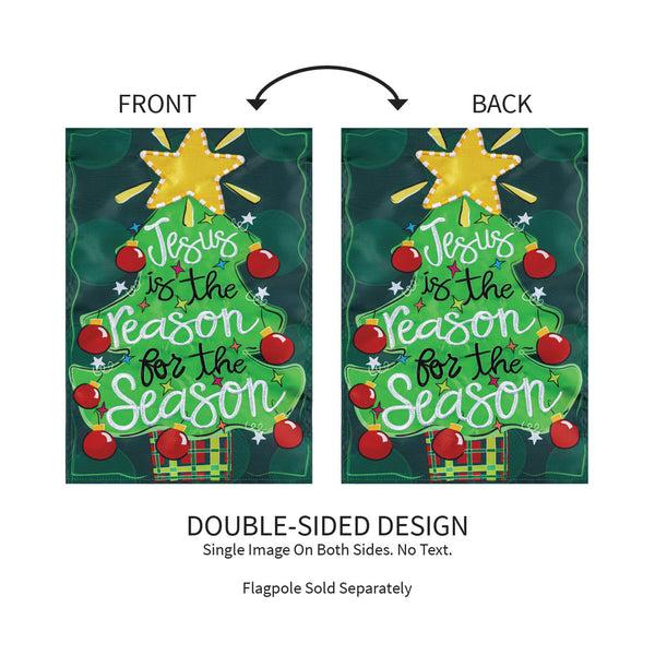 Plow & Hearth Jesus Is The Reason Applique Garden Flag