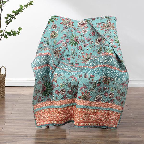 plow & hearth Jocelyn Quilted Bedding Set 50"L x 60"W Throw