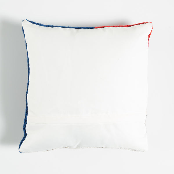 Plow & Hearth Jolly Santa Hand-Hooked Wool Throw Pillow