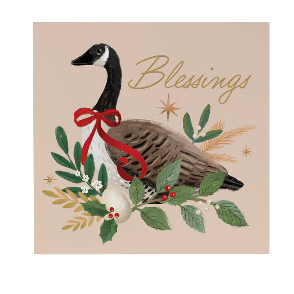 Plow & Hearth Joyful Traditions Blessings Indoor Wall Décor 12"x12"
