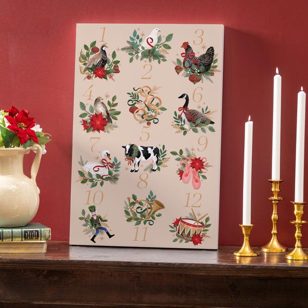 plow & hearth Joyful Traditions Indoor Wall Décor 24"x16"