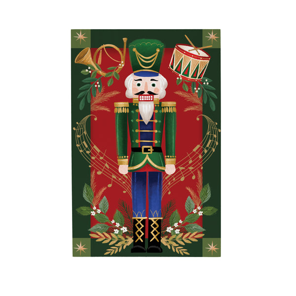 Plow & Hearth Joyful Traditions Nutcracker Sign Wood Sign Plock 12"x8"