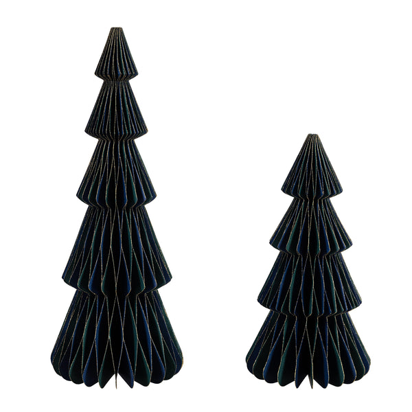 Plow & Hearth Joyful Traditions Table Décor Tree Foldable Paper Set