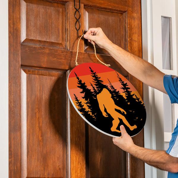 Plow & Hearth Just For Laughs Bigfoot Wood Door Décor 18"