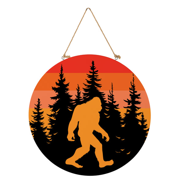 Plow & Hearth Just For Laughs Bigfoot Wood Door Décor 18"