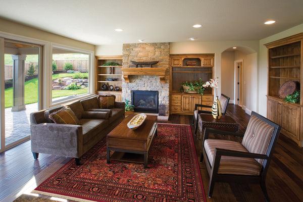 plow & hearth Kashimar Imperial Baktiari Antique Red Area Rug