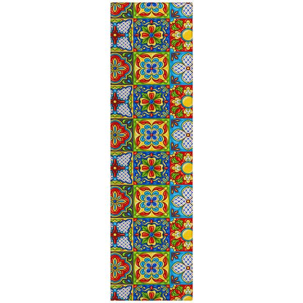 Plow & Hearth Kendall Talavera Inspired Polyester Area Rug