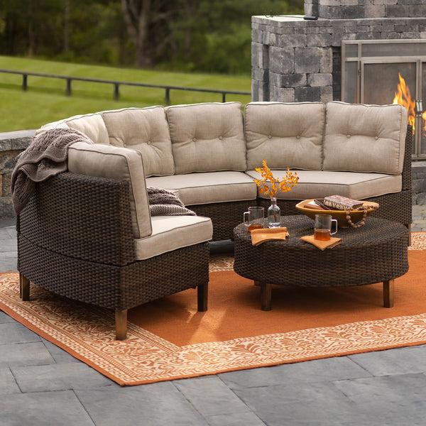 Plow & Hearth Kingwood Modular 5-Piece Outdoor Seating Set