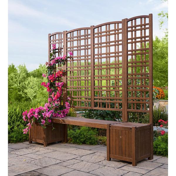 Plow & Hearth Large Eucalyptus Privacy Trellis Screen
