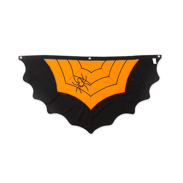 Plow & Hearth Large Halloween Spider Web Cotton Bunting