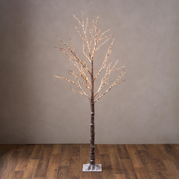 Plow & Hearth Large Indoor/Outdoor Birch Tree With 600 Warm White Lights