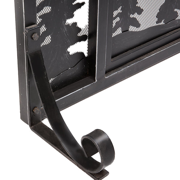 Plow & Hearth Large Mountain Cabin Fire Screen With Door