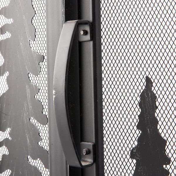 Plow & Hearth Large Mountain Cabin Fire Screen With Door