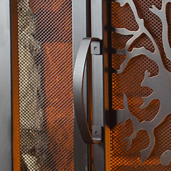 Plow & Hearth Large Tree Of Life Fire Screen With Door