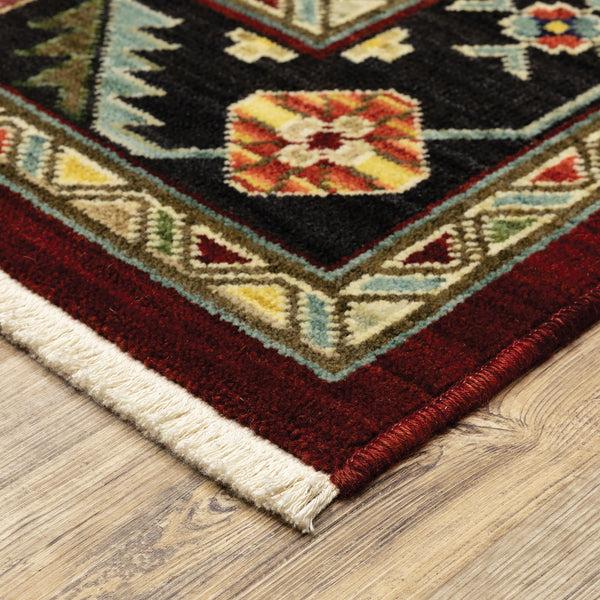 Plow & Hearth Laurenburg Border Wool Rug 9'10" X 12'10"