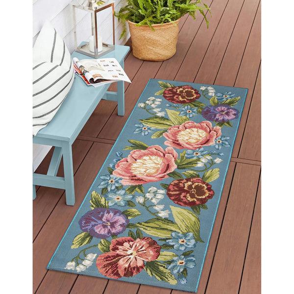 Plow & Hearth Liora Manne Esencia Secret Garden Indoor/Outdoor Rug