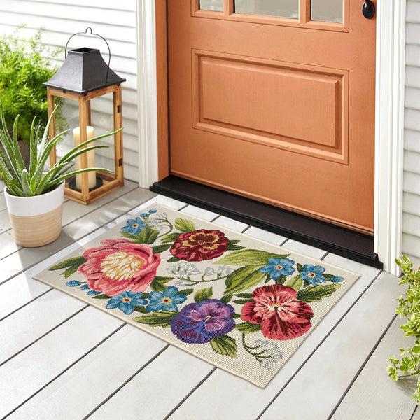 Plow & Hearth Liora Manne Esencia Secret Garden Indoor/Outdoor Rug