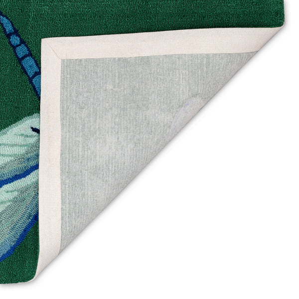 Plow & Hearth Liora Manne Frontporch Garden Dragonfly Indoor/Outdoor Rug