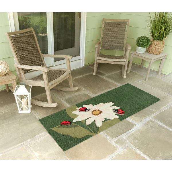 Plow & Hearth Liora Manne Frontporch Ladybugs Indoor/Outdoor Rug