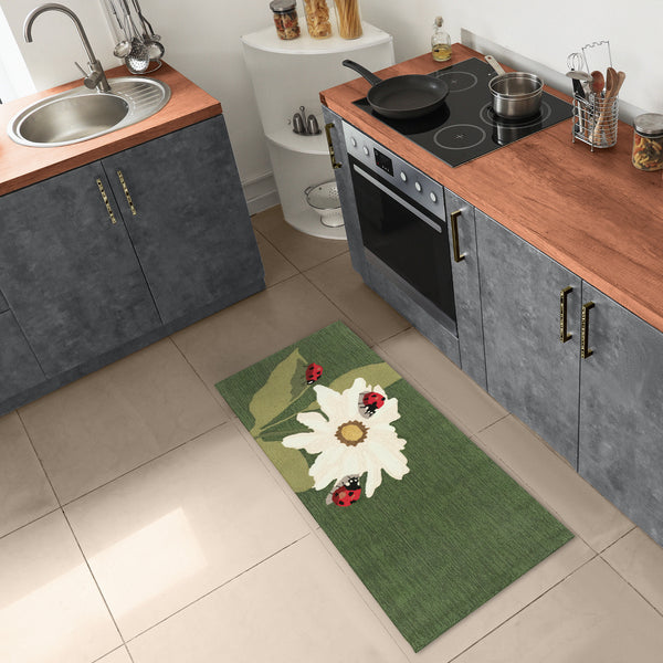 Plow & Hearth Liora Manne Frontporch Ladybugs Indoor/Outdoor Rug