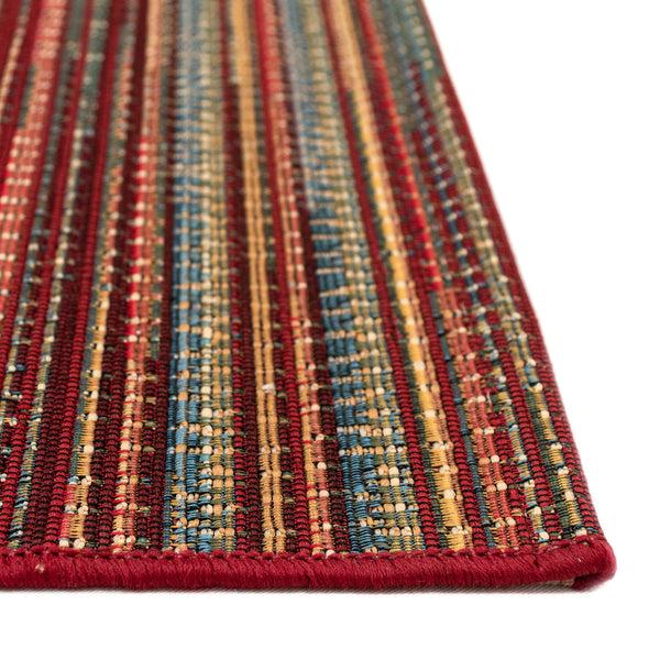 Plow & Hearth Liora Manne Marina Stripes Indoor/Outdoor Area Rug Saffron