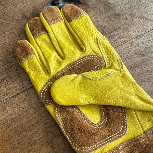 Plow & Hearth Long Garden Gloves - Rose Pruning Gloves (Soft Cowhide)