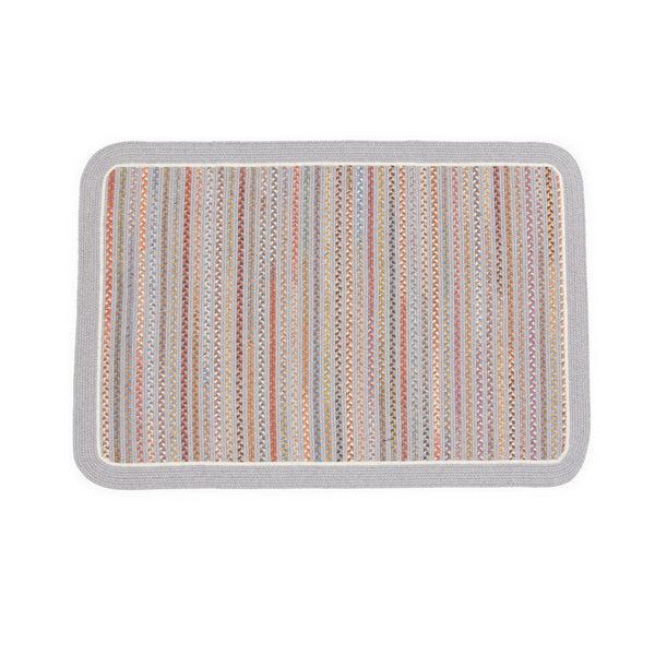 Plow & Hearth Lynnhaven Wool Solid Border Braided Rug 2' X 3'
