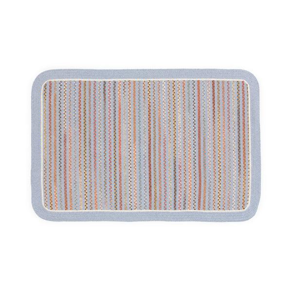 Plow & Hearth Lynnhaven Wool Solid Border Braided Rug 4' X 6'