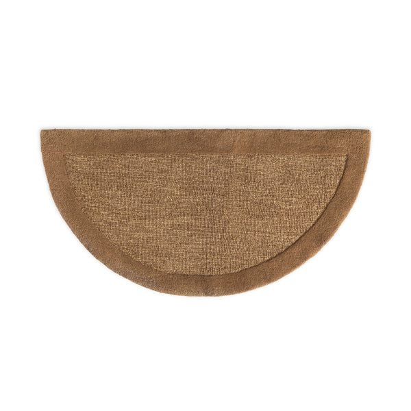 Plow & Hearth Madrid Banded Half-Round Hearth Rug 2' X 4'