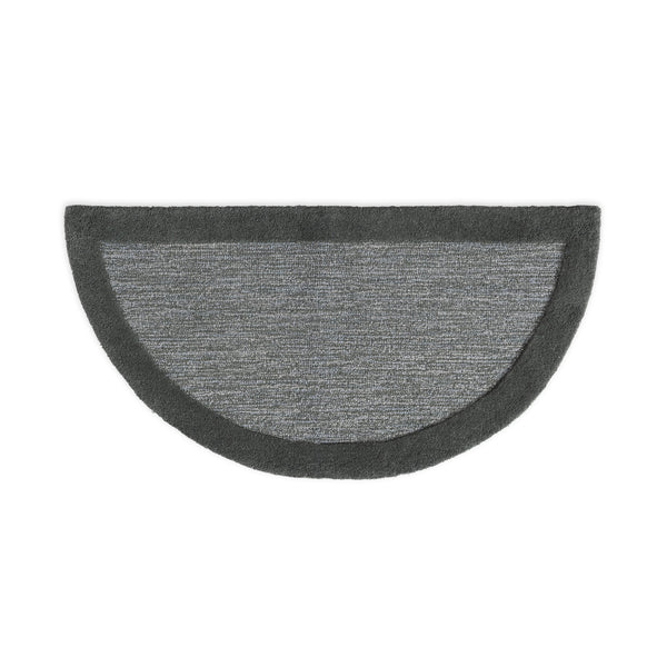 plow & hearth Madrid Banded Half-Round Hearth Rug 2' x 4'