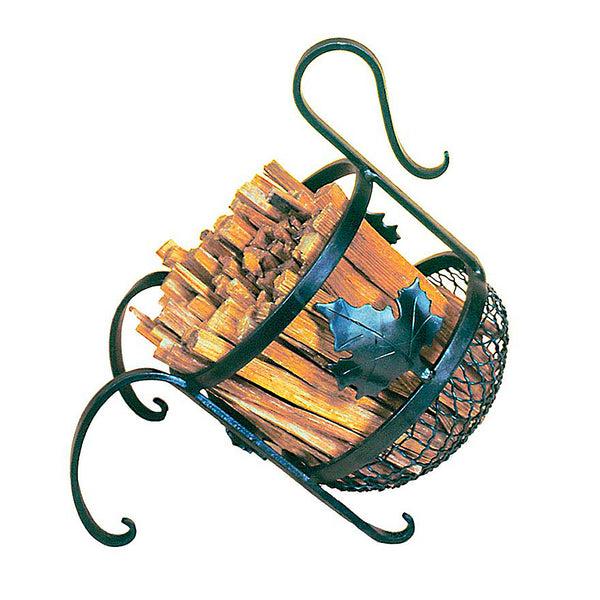 plow & hearth Maple Leaf Fatwood Caddy With 4 Lbs. Fatwood