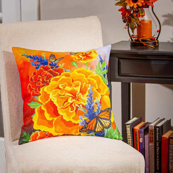 plow & hearth Mariposa Melody 18" Interchangeable Pillow Cover