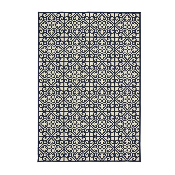 plow & hearth Marston Trellis Indoor/Outdoor Area Rug 6' x 9'