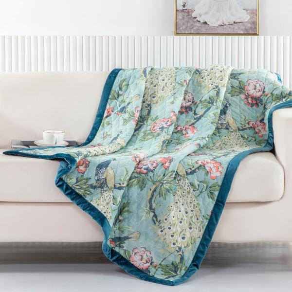 plow & hearth Martina Quilted Bedding Set 50"L x 60"W Throw