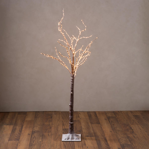 Plow & Hearth Medium Indoor/Outdoor Birch Tree With 400 Warm White Lights