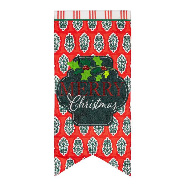 Plow & Hearth Merry Christmas Pennant Everlasting Impressions