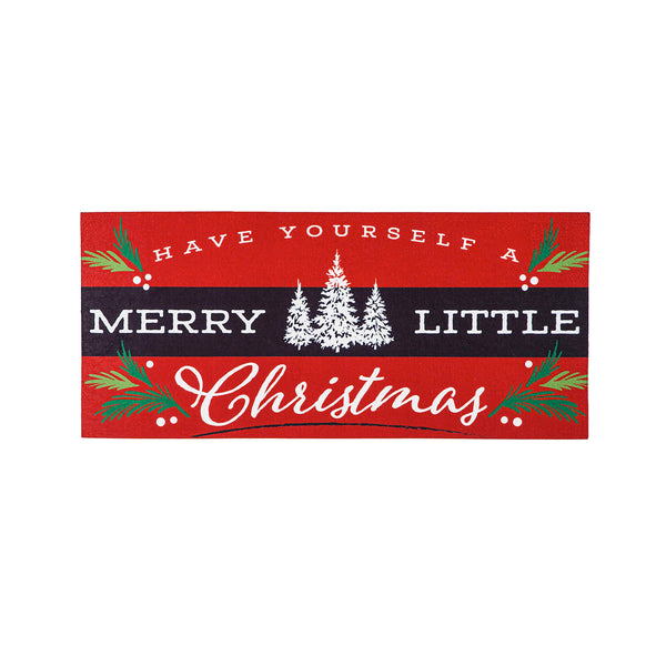 plow & hearth Merry Little Christmas Sassafras Switch Mat