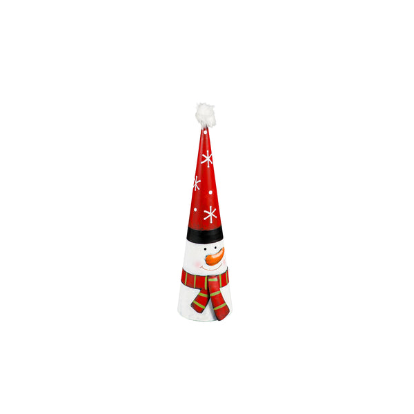 Plow & Hearth Metal Cone-Shaped Holiday Characters Set Of 3