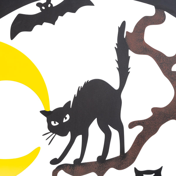 Plow & Hearth Metal Halloween Trellises In Witch And Haunted House Designs