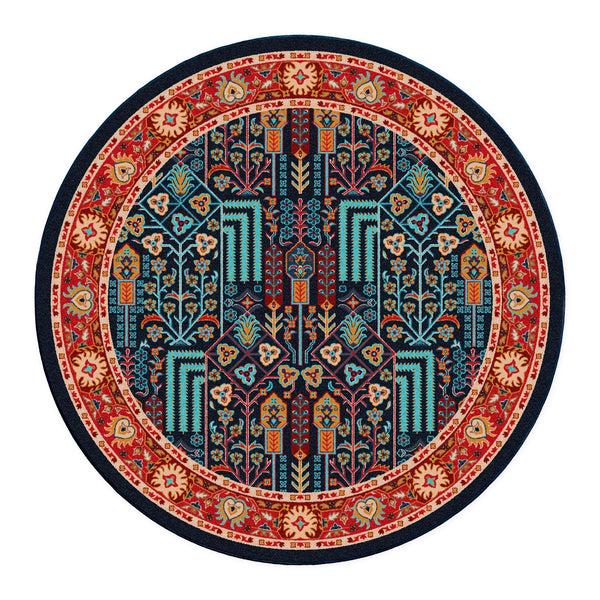 Plow & Hearth Mount Joy Area Rug With EnduraStran Construction 7'7" Round