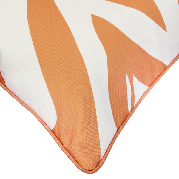 Plow & Hearth Mustard Zig Zag Outdoor Polyester Pillow 24"x 24"