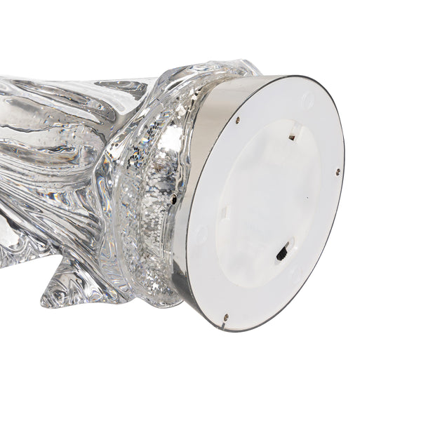 Plow & Hearth Nativity LED Table Decor Angel Acrylic Water Lantern 14"H