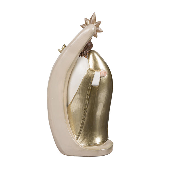 Plow & Hearth Nativity LED Table Decor Nativity Resin 10"H
