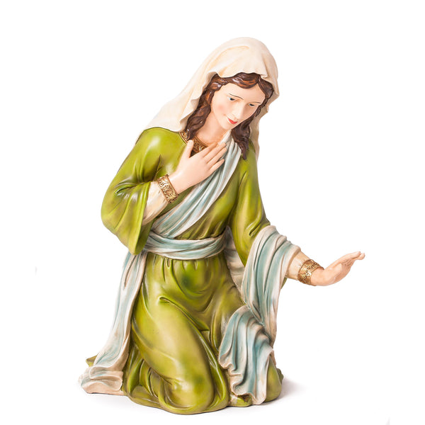 Plow & Hearth Nativity Set Of 3: Mary Joseph And Baby Jesus Full Color