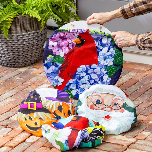 plow & hearth Nature and Holiday Charm 4-Season Interchangeable Door Decor Set